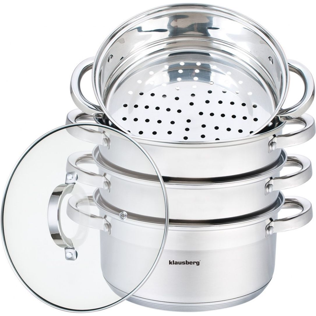 Klausberg 5 Részes Pároló Edény Készlet Ø22 cm - 4L KB-7143 (KB-7143)