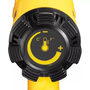 Пистолет за горещ въздух DeWalt D26411, 1800 W, 450 л/мин въздушен поток, 600°C максимална температура + Конусна дюза + Широка дюза, с форма на рибена опашка