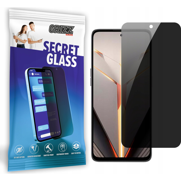 GrizzGlass Szkło prywatyzujące GrizzGlass SecretGlass do Nubia Neo 2