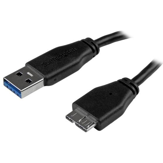 StarTech.com USB3AUB50CMS USB-kabel USB 3.2 Gen 1 (3.1 Gen 1) USB A Micro-USB B 5 Gbit/s Zwart