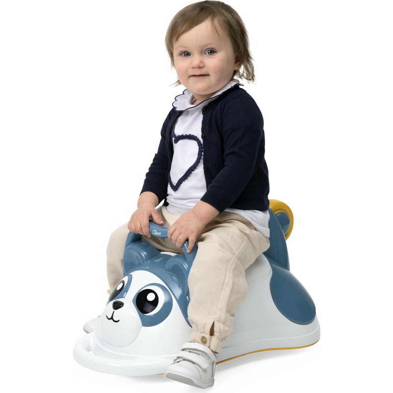 Chicco Move&Grow 3 az 1-ben Panda formájú Gyerek járgány - Kék / Fehér (00011856000000)