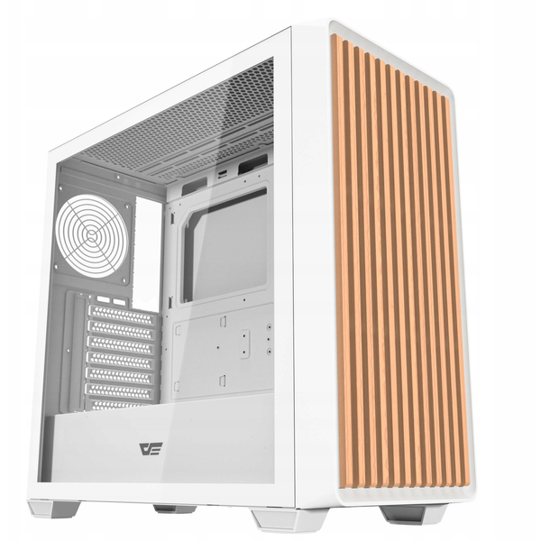 DARKFLASH DS900WD számítógépház fehér ventilátor nélkül