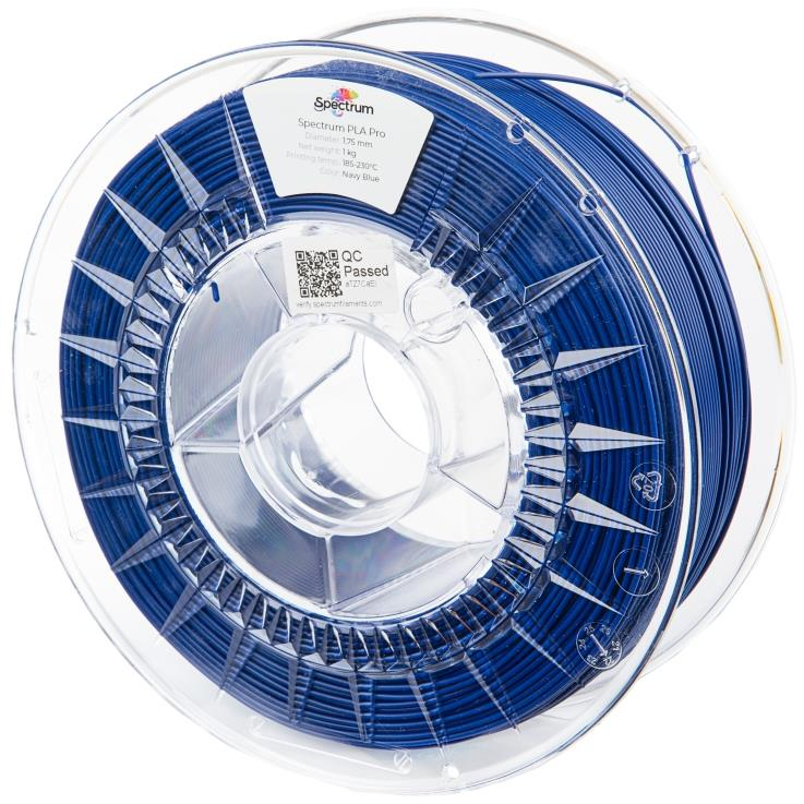 Spectrum 3D nyomtatószál, PLA Pro, 1,75 mm, Navy Blue, 1 kg (80108)