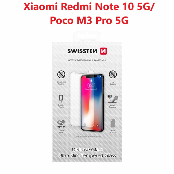 Swissten Xiaomi Redmi Note 10 5G / Poco M3 Pro 5G üvegfólia
