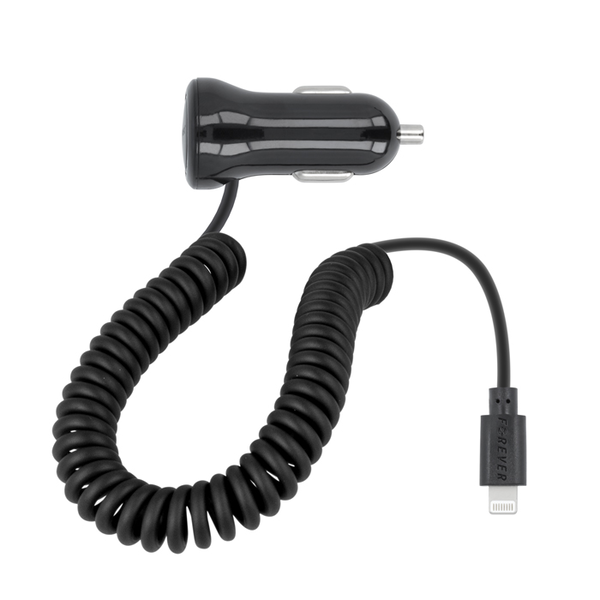 Forever M-01 Autós Lightning töltő 2100mA Fekete