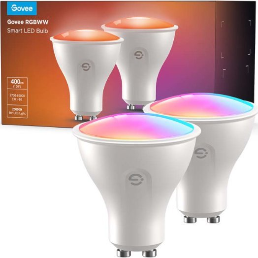 Govee H600D GU10 Izzó 2-csomag | RGBWW intelligens izzó | 400 lm, Wi-Fi, Bluetooth (B600D3C1)