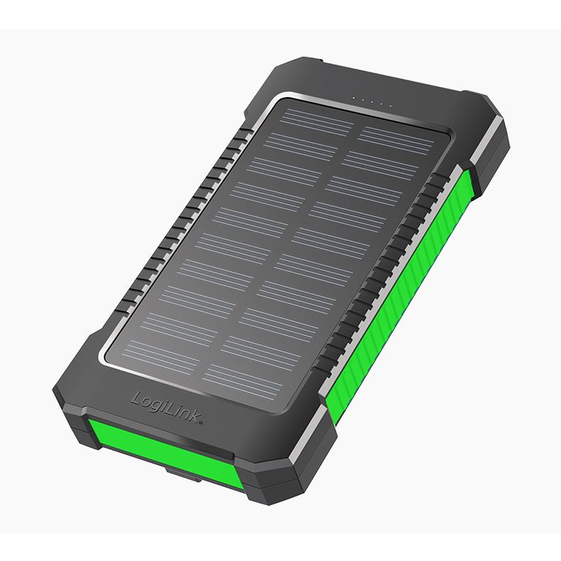 Logilink Napelemes power bank 8000 mAh zöld-fekete (PA0303) (PA0303)