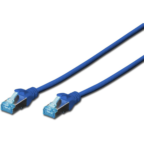 Digitus 1m Cat5e SF/UTP síťový kabel SF/UTP (S-FTP) Modrý