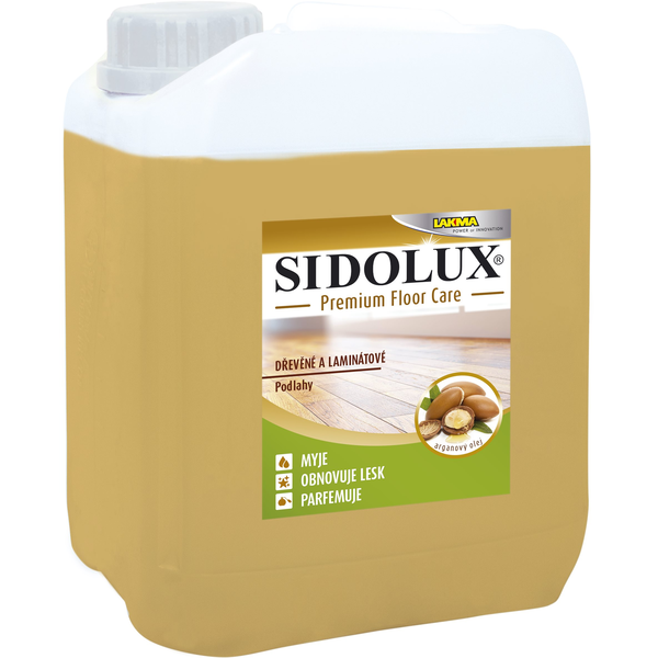 SIDOLUX Premium Floor Care argánolajjal, fára és laminált padlóra, 5 l