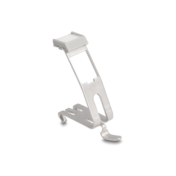 Delock Keystone tartó felcímkézhető felülettel 1 port DIN sínhez fém (66477) (66477)