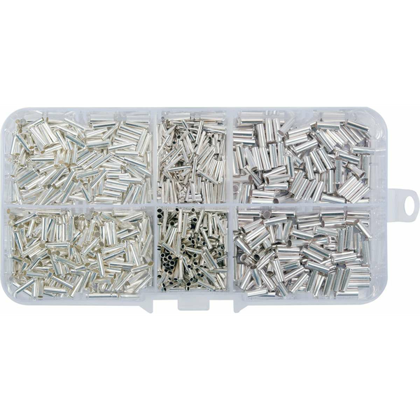 YATO Kábel végzárók, krimpelt, szigetelés nélkül, 1000 db-os készlet