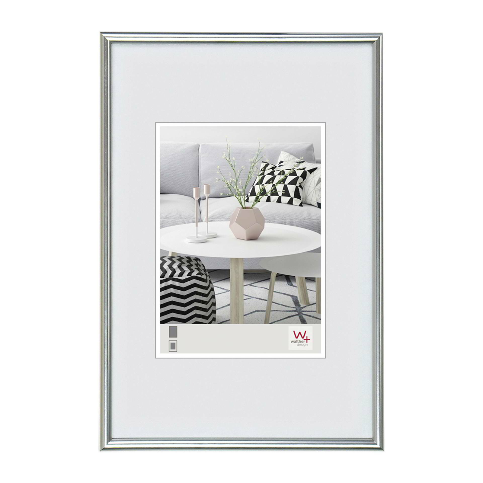 Walther KS040H Galeria 31x41 Képkeret - Ezüst (KS040H)