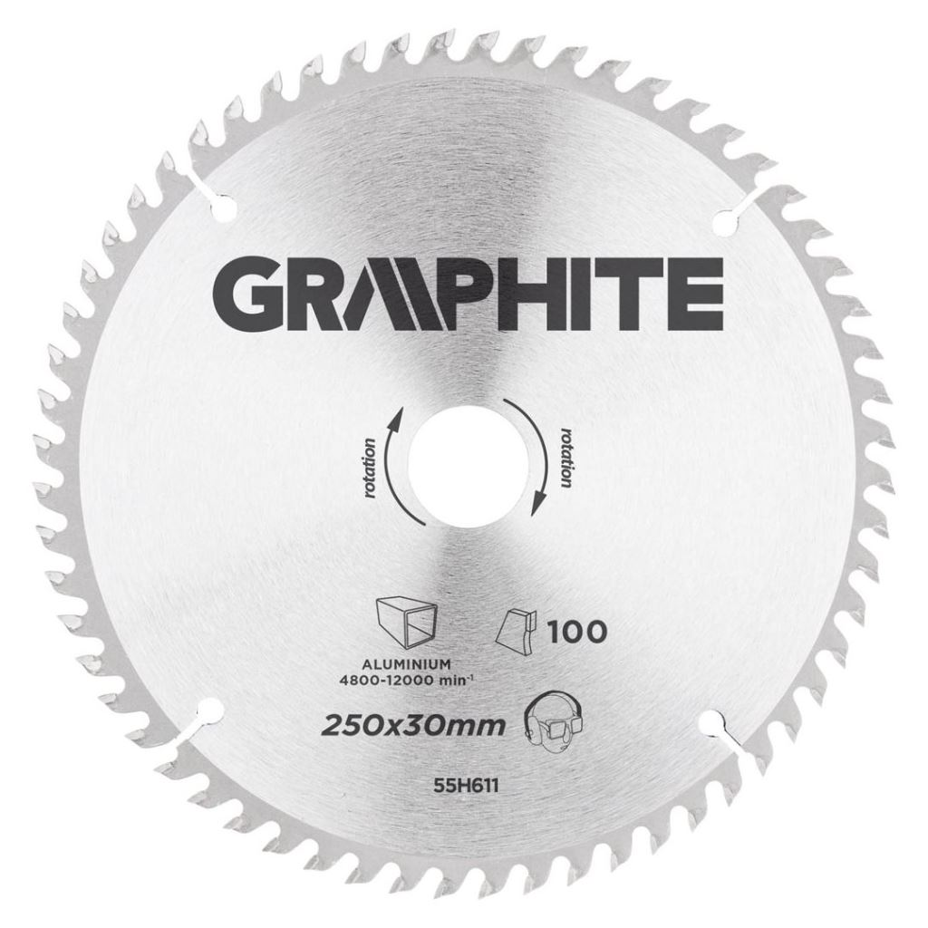 Graphite körfűrészlap átmérő: 250mm (55H611) (55H611)