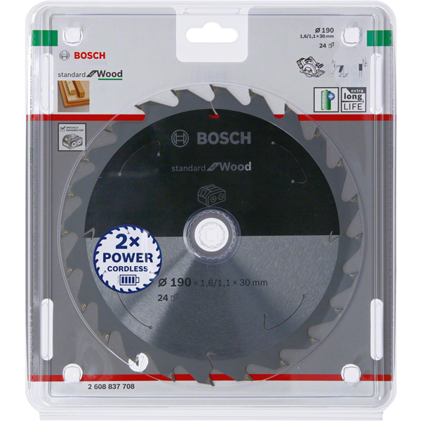 Bosch 2 608 837 708 cirkelzaagblad 19 cm 1 stuk(s)
