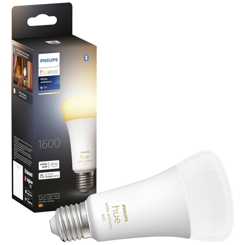 Philips Lighting Hue LED fényforrás White Ambiance E27 100W melegfehértől a hidegfehérig (871951428819500) (871951428819500)