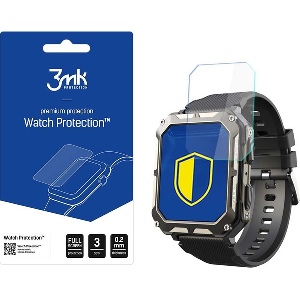 3mk Óra kijelző védőfólia FlexibleGlass hibrid üvegfólia 7H Cubot C20 Pro