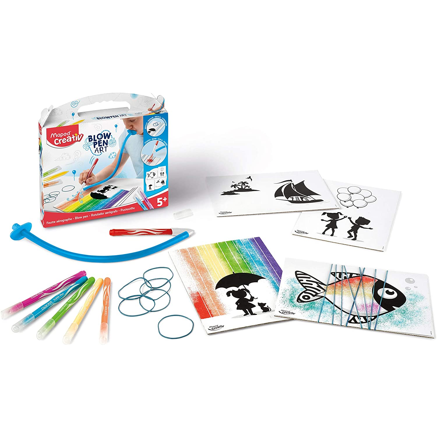 Maped Creativ Blow pen Art Fújós filctoll készlet - Vegyes színek (6 db) (846710)