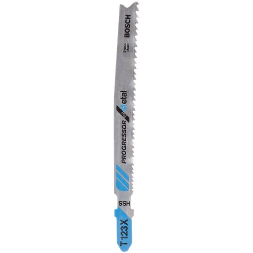 Bosch 2 609 256 735 lama per sega a gattuccio, sega a traforo e sega universale Lama per seghetto alternativo High-Speed Steel (HSS) 2 pz