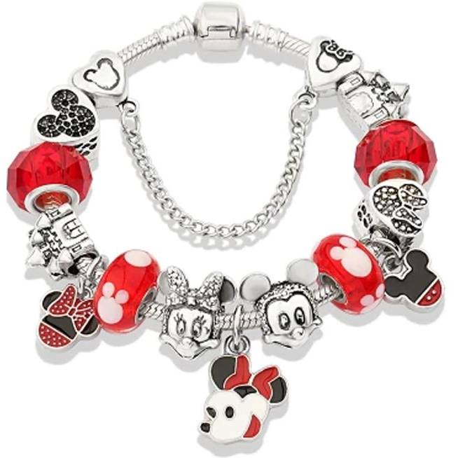 Silver Star karkötő - Mickey Minnie / P10929-906 - 21cm (8071)