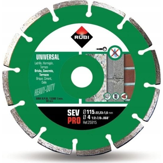 DIAMOND CUTTING DISC RUBI 115X1.4X22.23