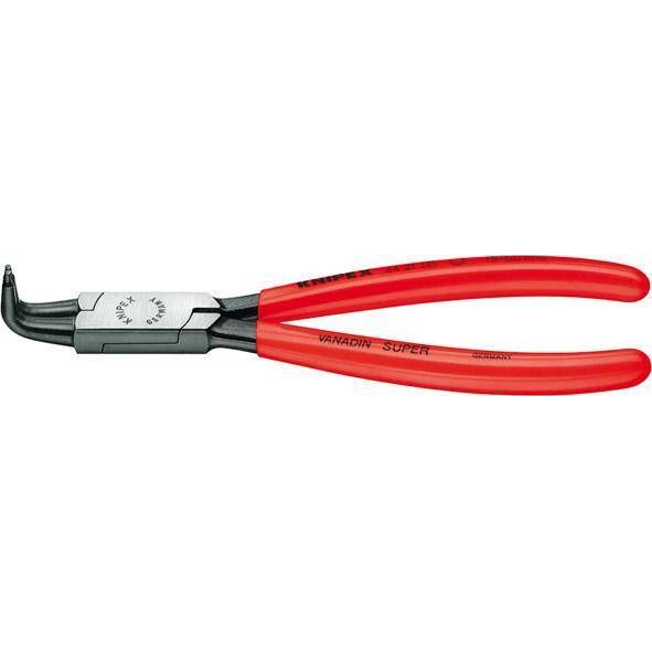 Seegergyűrű fogók belső gyűrűkhöz (furatok) 215 mm, Ø 40-100 mm, 90°-ban hajlított, Knipex 46 21 J31