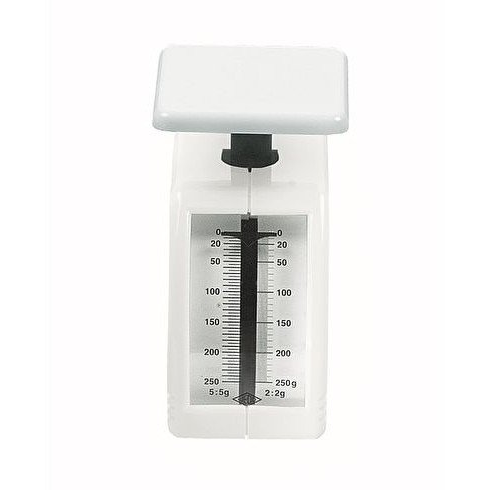 WEDO Federwaage Handy 250 g mit Schale Diätwaage Weiß