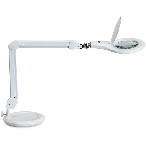 MAUL LED Lupenleuchte Makro mit Standfuß weiß