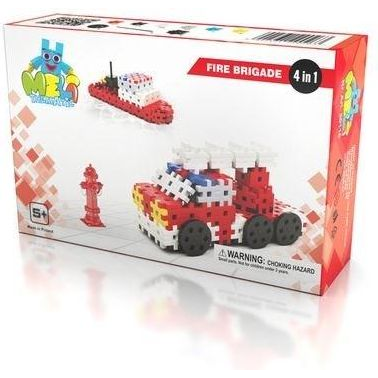 Keycraft Klocki Meli Thematic Wozy Strażackie 4w1