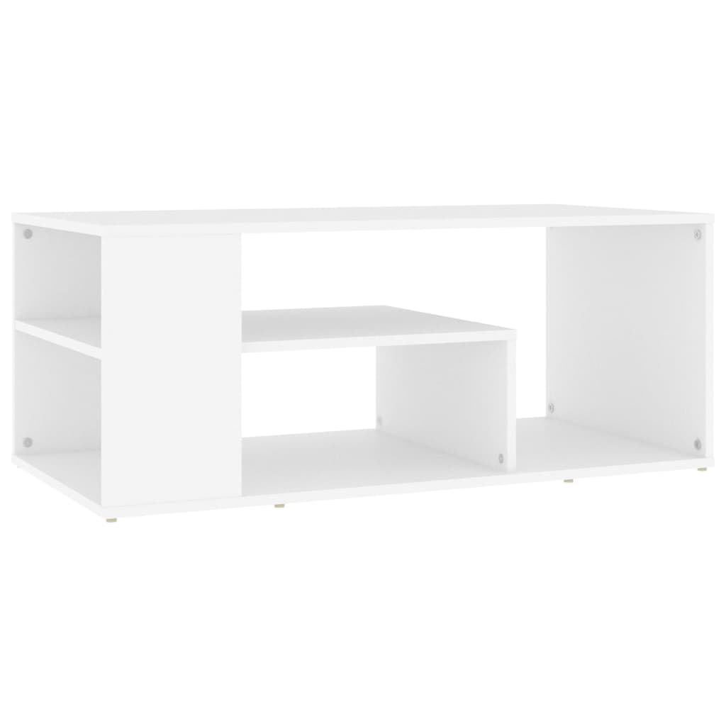 fehér forgácslap dohányzóasztal 100 x 50 x 40 cm (806921)