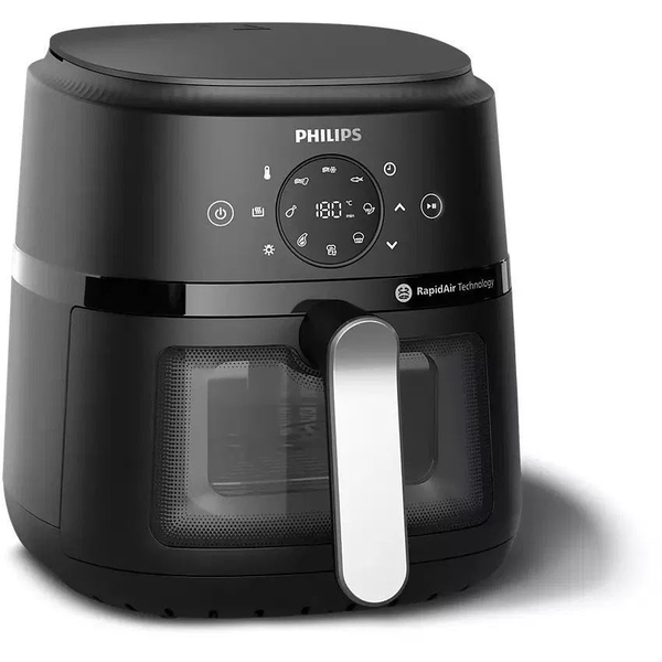 Philips 2000 series NA221/00 frituregryde Enkelt 4,2 L Enkeltstående 1500 W Varmluftsteger Sort, Sølv