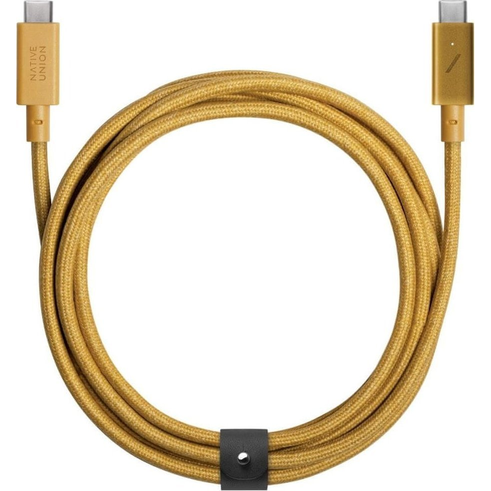 Native Union Belt Cable Pro (USB-C – USB-C) 2.4m, kraft (BELT-PRO2-KFT-NP)