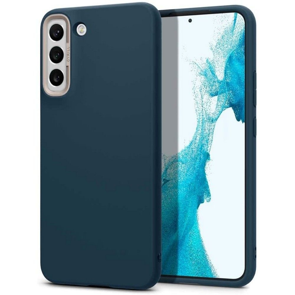 Samsung Galaxy S22 Plus 5G SM-S906, Szilikon tok, Spigen Ciel Cyril Palette Color Brick, sötétkék (8809811855937)