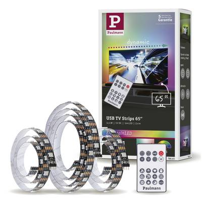 Paulmann TV Strips 65 Zoll (78881) LED csík alap készlet USB csatlakozóval 5 V 2.4 m RGB 1 készlet (78881)