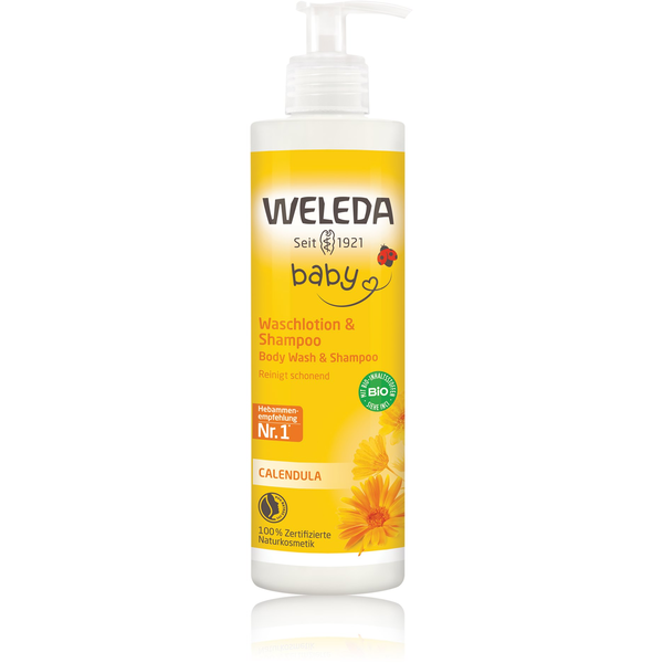 WELEDA Körömvirág tusfürdő és sampon, 400 ml