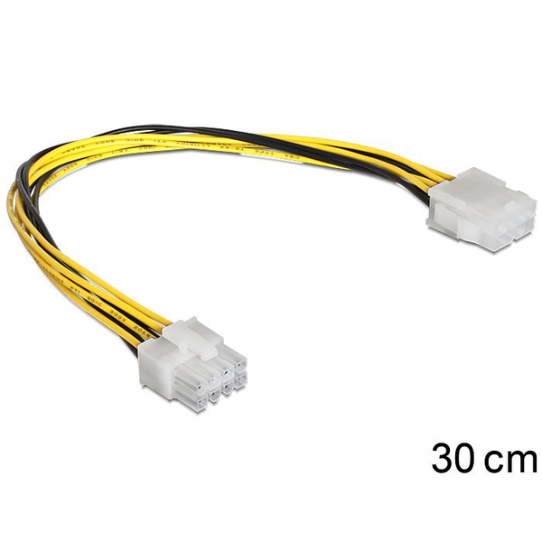 DELOCK Stromkabel 8pin EPS -> 8pin EPS St/Bu 0.30m