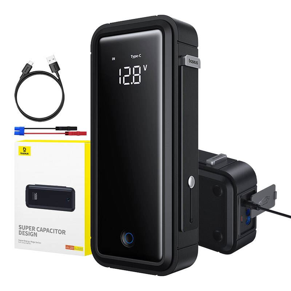Baseus Super Energy Mega Car Jump Starter 3000A черен