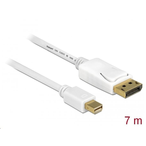 DeLOCK 83485 kabel DisplayPort 7 m Mini DisplayPort Bílý