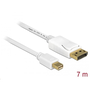 DeLOCK 83485 kabel DisplayPort 7 m Mini DisplayPort Bílý