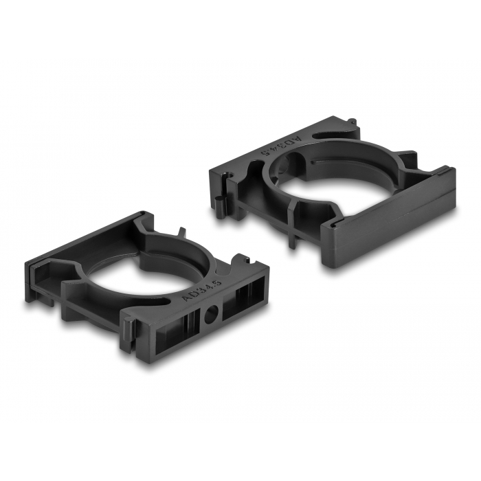 Delock Kábel borító tartó záróklippel 34,5 mm 4 db. fekete (60488) (60488)
