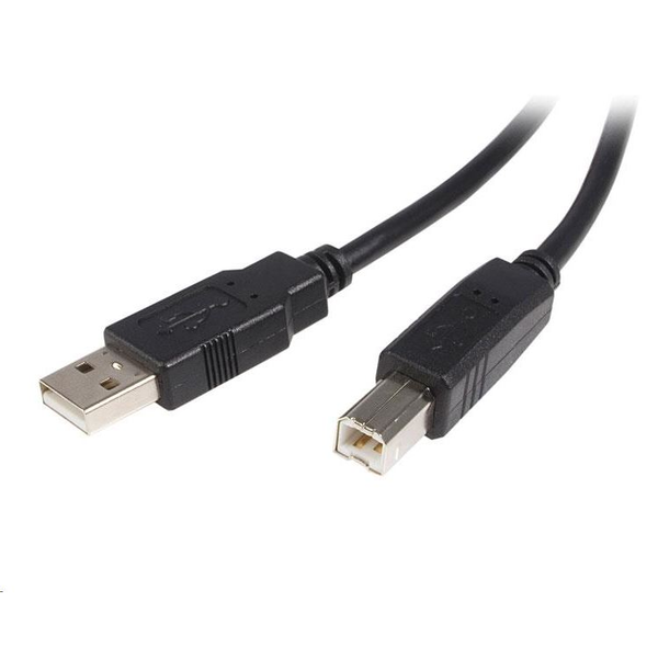 StarTech.com USB2HAB3M USB kábel 3 m USB 2.0 USB A USB B Čierna