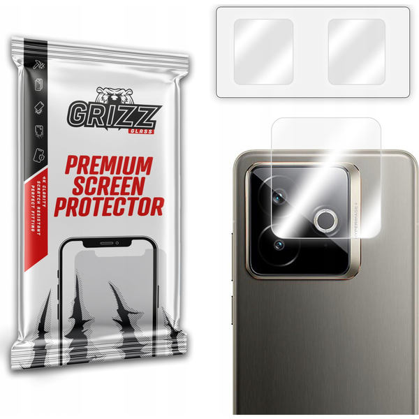 Szkło na aparat GrizzGlass HybridGlass Camera do Realme GT7 Pro Racing [2 PACK]