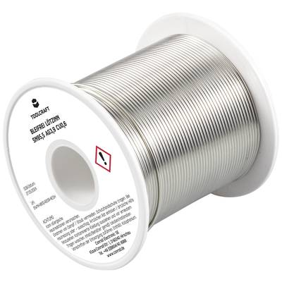 TOOLCRAFT Forrasztóón, ólommentes Tekercs Sn95,5Ag3,9Cu0,6 ROH1 250 g 1.2 mm (TO-9503325) (TO-9503325)