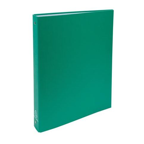 Exacompta PP borítású 4 gyűrűs gyűrűskönyv, 40mm gerincvastagság, A4 zöld (51373E) (51373E)