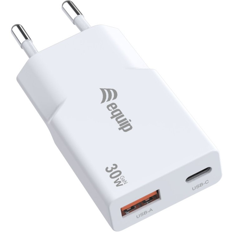 Equip 245523 mobiltelefon töltő Univerzális Fehér Váltakozó áram Gyorstöltés Beltéri (245523)