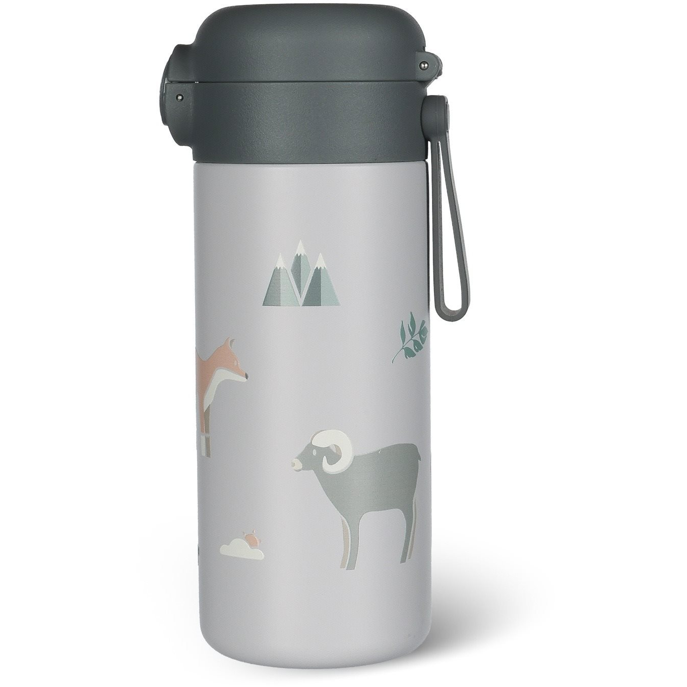 Zopa Mountains Szívószálas italtermosz szilikon pánttal, 350 ml (8595114450442)