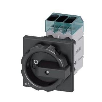 Siemens 3LD3254-0TK51 11kW panelre szerelhető fekete kar főkapcsoló (3LD3254-0TK51)