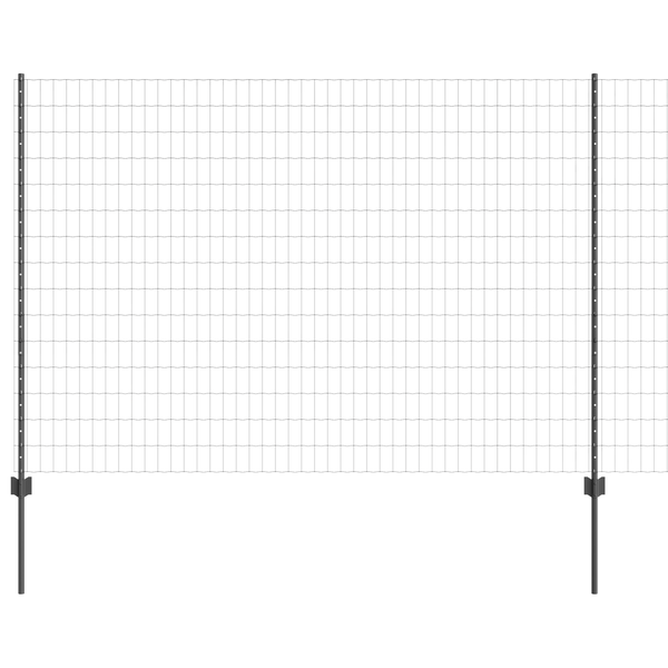 Euro Kerítés 10 U Posts Szürke 1,6x10 m Acél