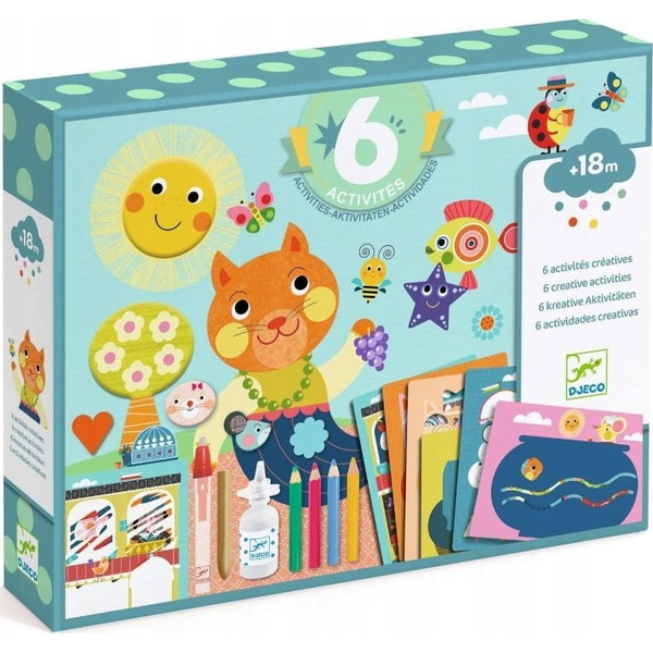 Kreatív Műhely - 6 technika 1 dobozban - Cica cimborái - The cat and his pals