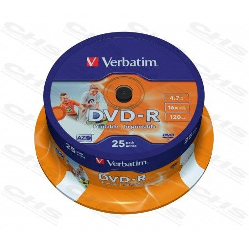 Verbatim 43538 prázdné DVD 4,7 GB DVD-R 25 kusů