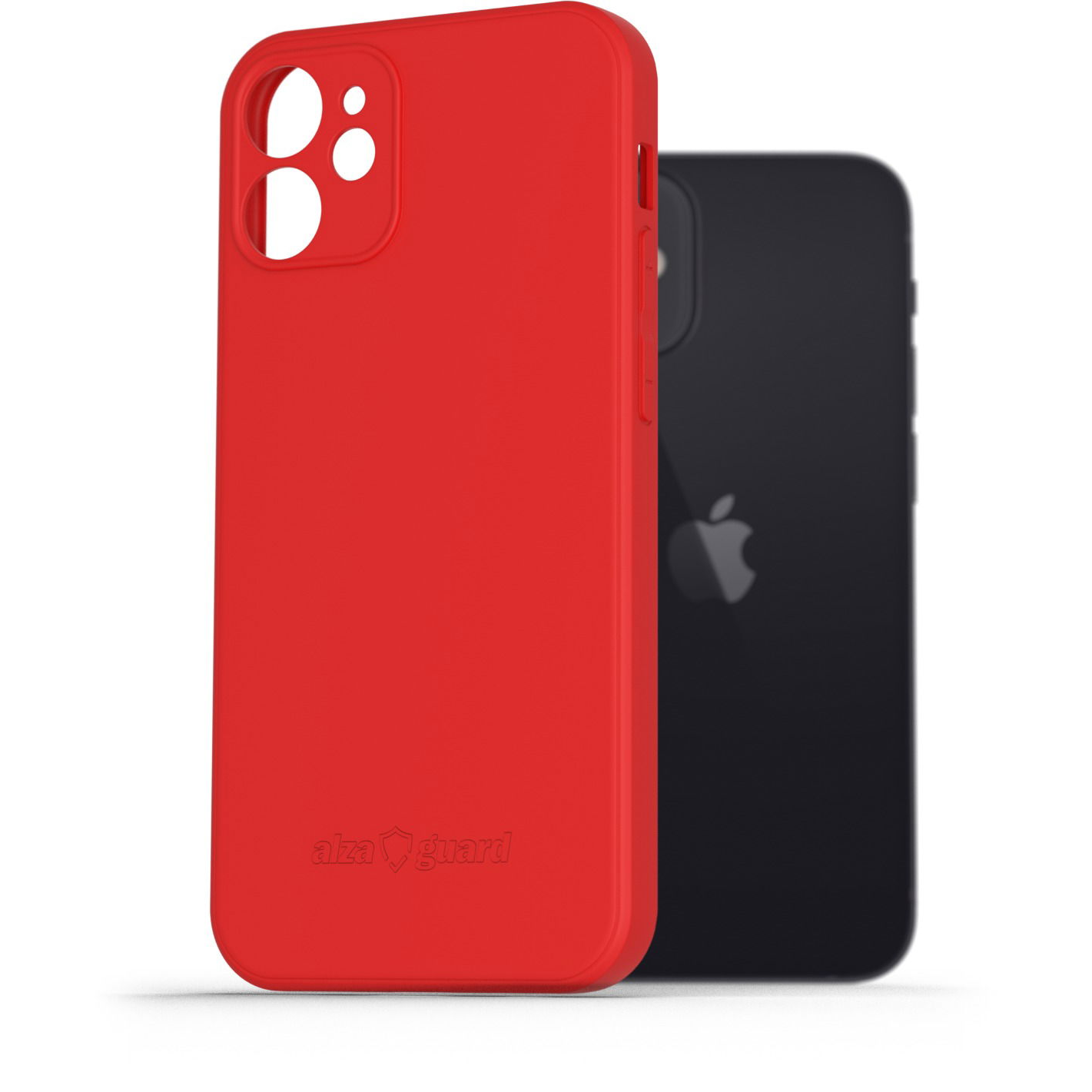 AlzaGuard Matte iPhone 12 mini piros TPU tok (AGD-PCT11R)